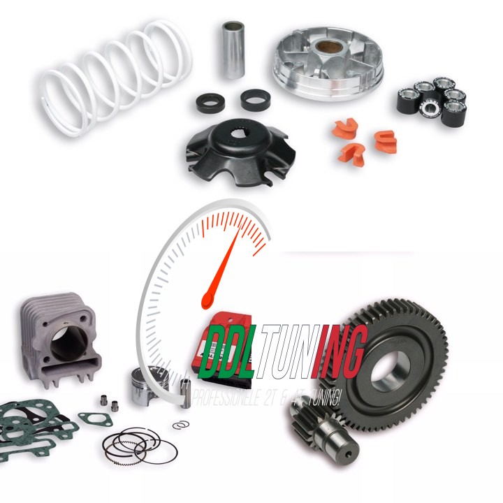 TUNINGKIT MALOSSI 80CC + ECU + MULTIVAR + VERTANDING VESPA / PIAGGIO 4TAKT 3V I-GET EURO 5