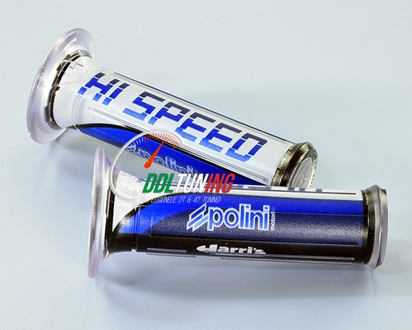 HANDVATSET HI-SPEED BLAUW/ WIT POLINI 341.0033