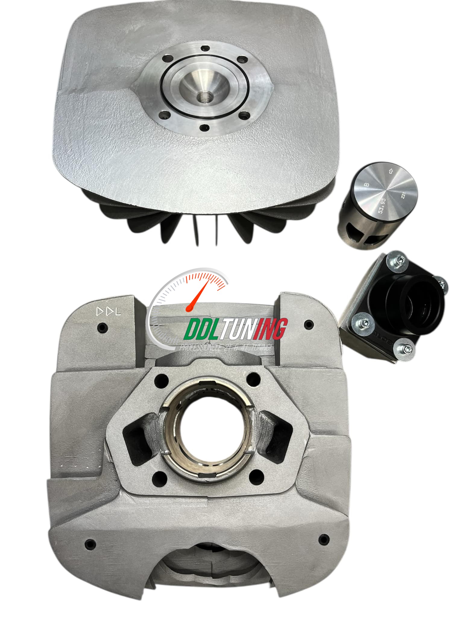 CILINDER SET TUNED + MEMBRAAN ZUNDAPP 125CC LUCHTKOELING DDL TUNING