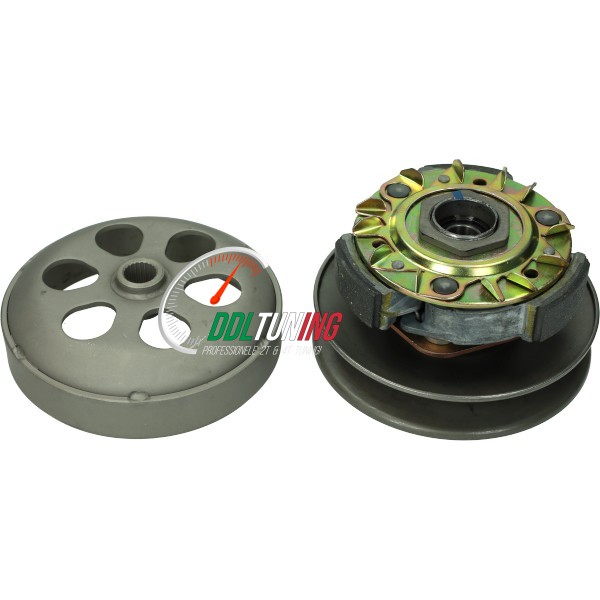 KOPPELING + HUIS COMPLEET DUBBEL GELAGERD GILERA RUNNER VXR 180CC 4T - 200CC 4T
