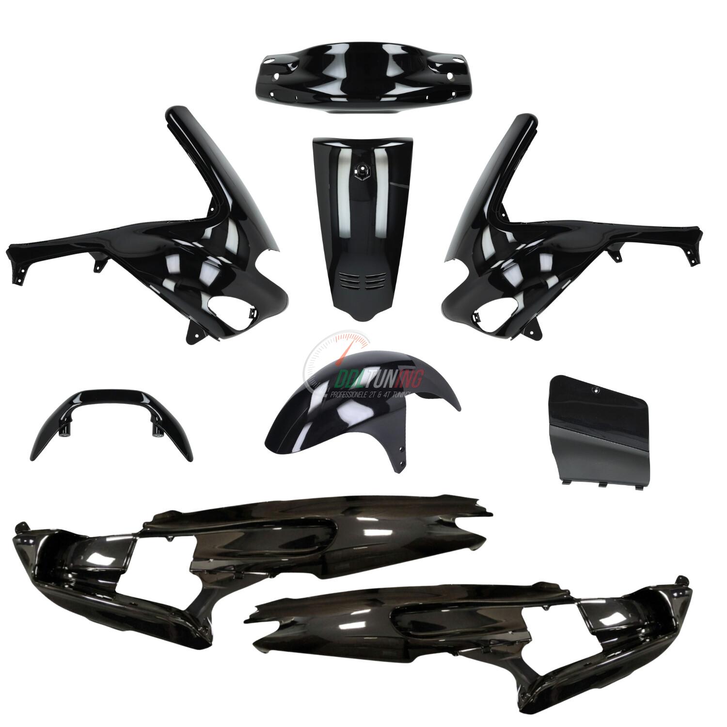 PLAATWERKSET MODEL ORIG GILERA RUNNER 50-125-180CC 9-DELIG ZWART GLANS