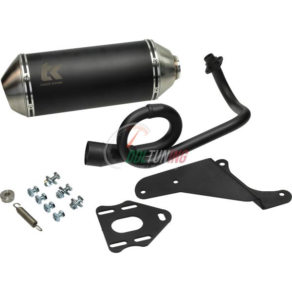 UITLAAT TURBOKIT GMAX PIAGGIO CENTRO/ FLY/ LIBERTY/ SPORTCITY/ ZIP 4T-2V ZWART