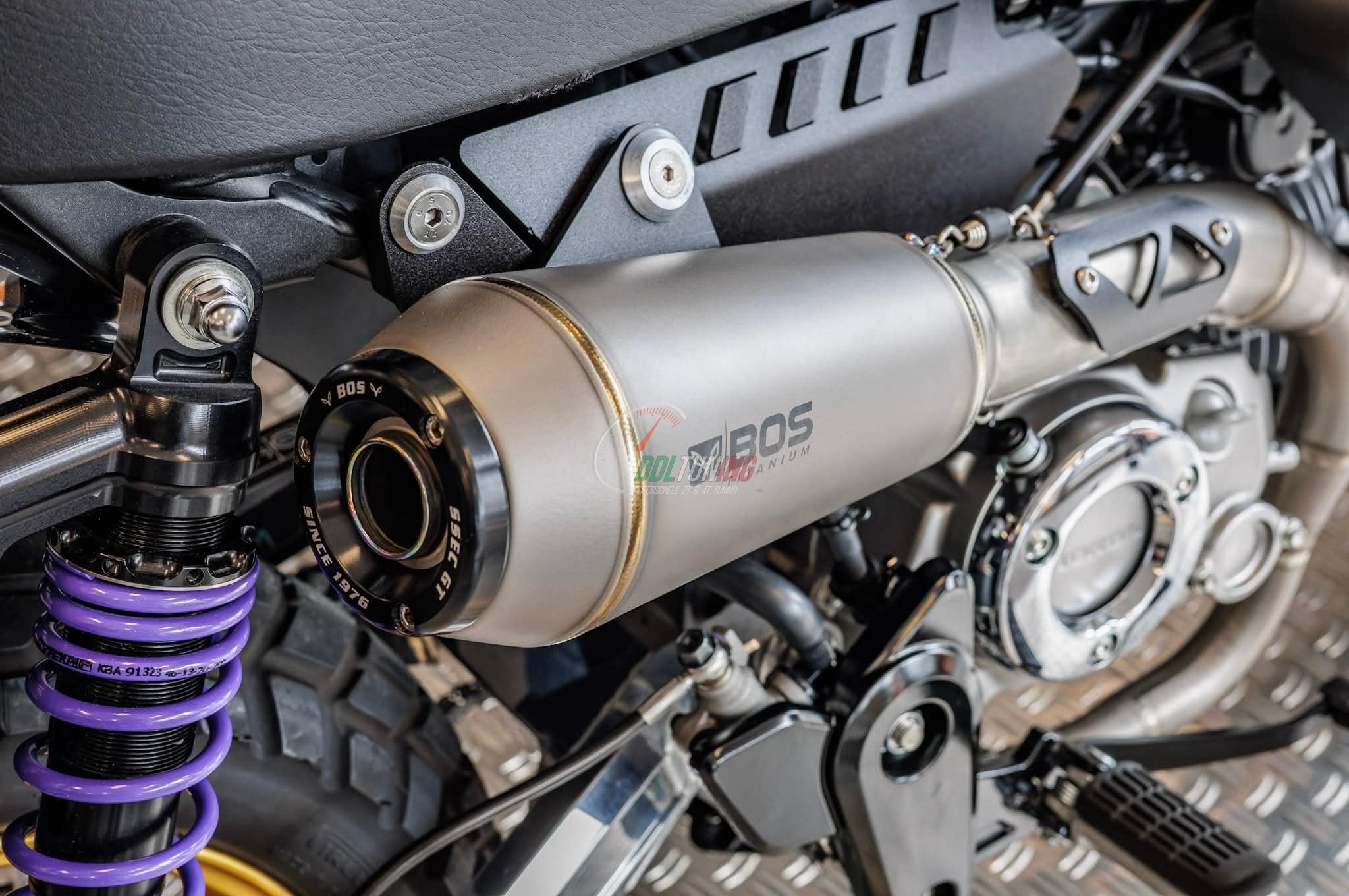 BOS EXHAUST TITANIUM HONDA MONKEY 125CC 4T (2019 AND UP)